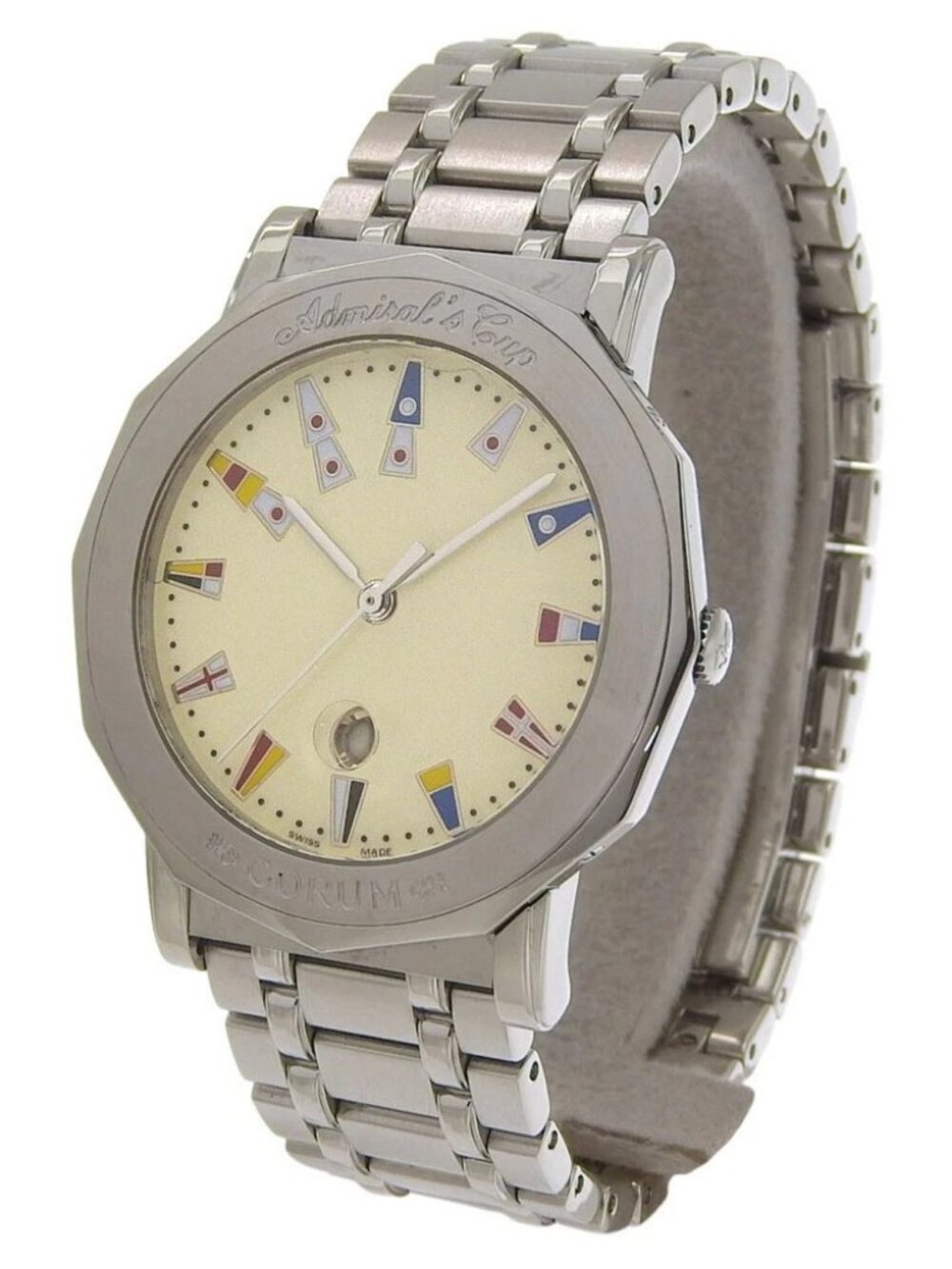 CORUM Admirals cup Watches 99.430.20 V585 IvoryDial Stainless Steel Quartz...